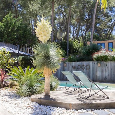 Charmant Studio Lodge Climatise Avec Jardin Et Vue Sur Le Pic Saint Loup Jacou Exterior foto