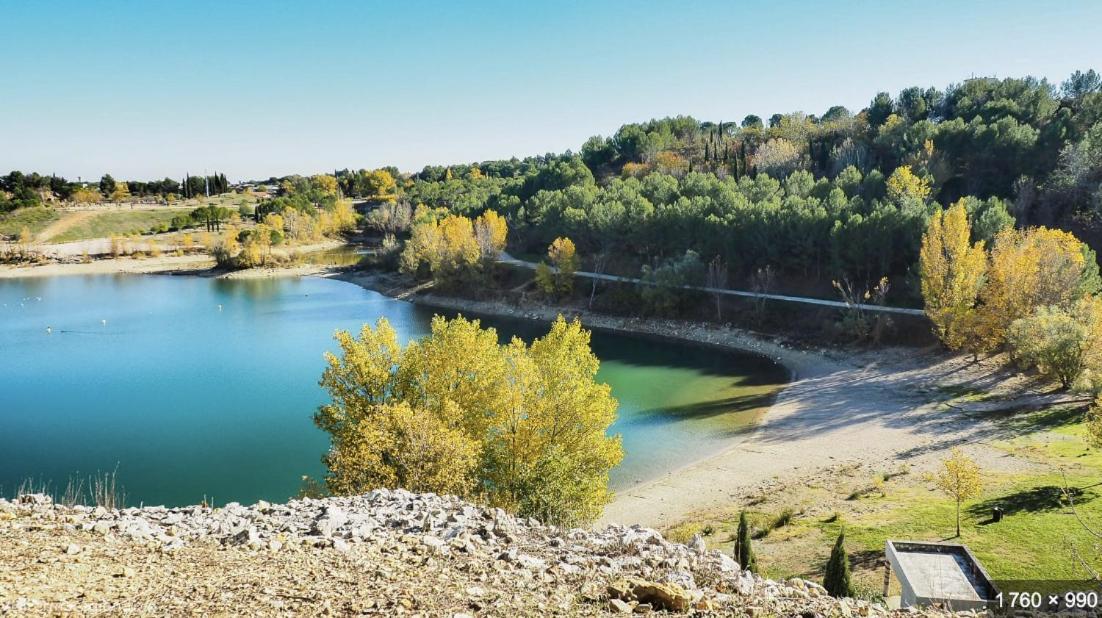 Charmant Studio Lodge Climatise Avec Jardin Et Vue Sur Le Pic Saint Loup Jacou Exterior foto